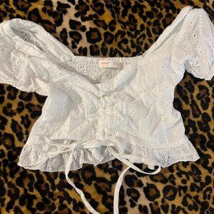 Cute white crop top